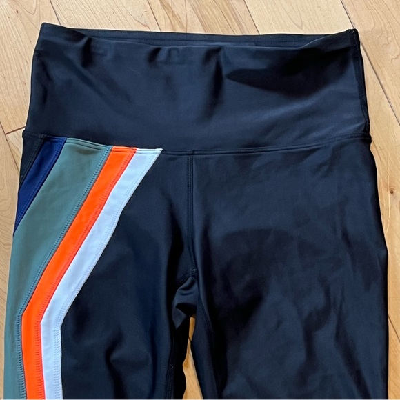 PE NATION Flight Series Legging Black 7/8 length midrise sculpted panels - Picture 3 of 7